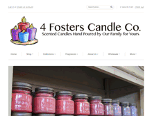 Tablet Screenshot of 4fosterscandleco.com